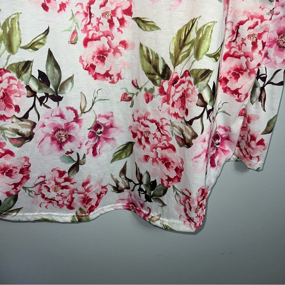 &Show me your mumu open front long cardigan flowers rose peonies floral pink o/s - Picture 7 of 7